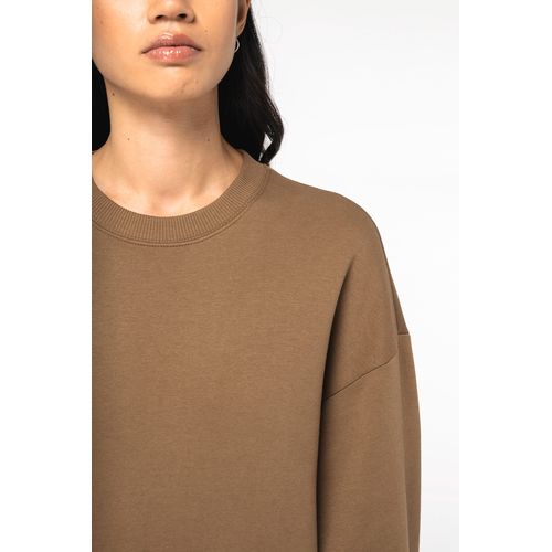 Sweat-shirt écoresponsable à col rond oversize unisexe - 7