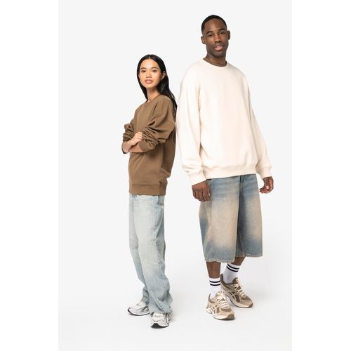 Sweat-shirt écoresponsable à col rond oversize unisexe - 2