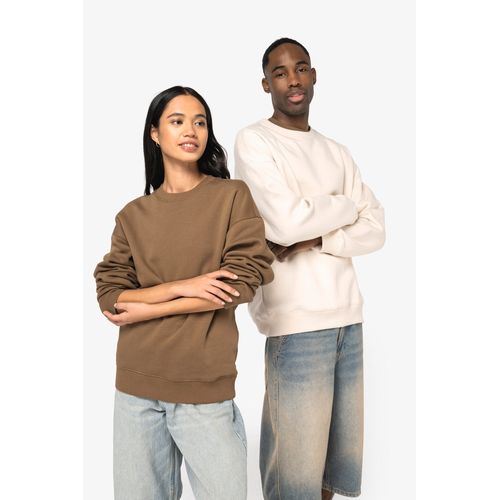 Sweat-shirt écoresponsable à col rond oversize unisexe - 1