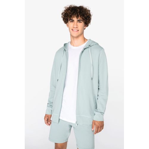 Sweat-shirt écoresponsable zippé à capuche French Terry unisexe - 2