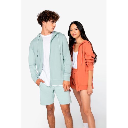 Sudadera ecorresponsable cremallera y capucha French Terry unisex