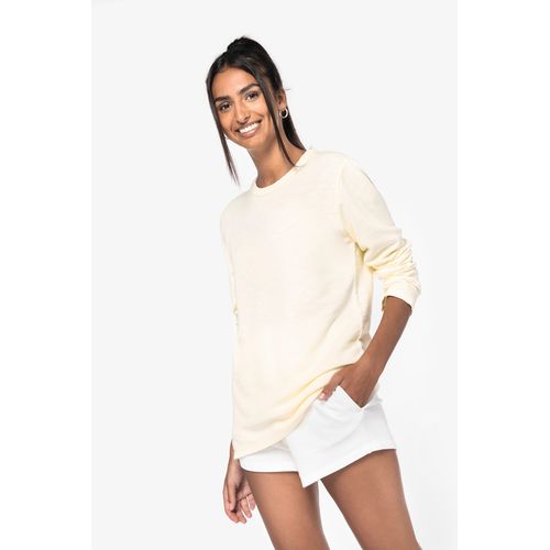 Sweat-shirt écoresponsable à col rond délavé French Terry unisexe - 3