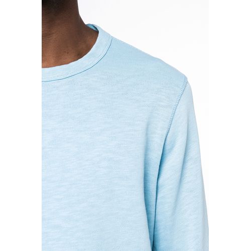 Sweat-shirt écoresponsable à col rond délavé French Terry unisexe - 6