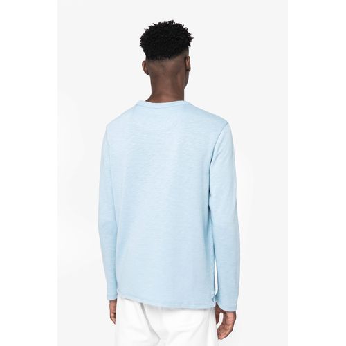 Sweat-shirt écoresponsable à col rond délavé French Terry unisexe - 4
