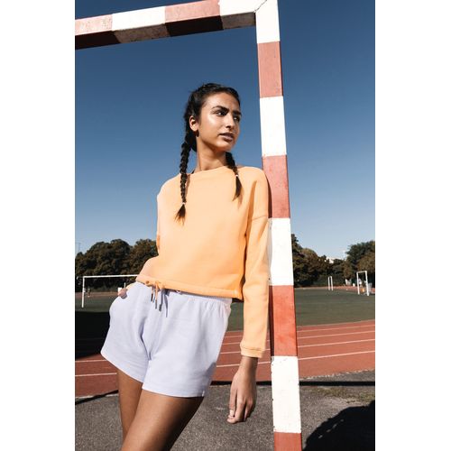 Sweat-shirt écoresponsable à col rond oversize crop femme - 5