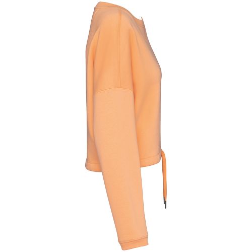 Sweat-shirt écoresponsable à col rond oversize crop femme - 10