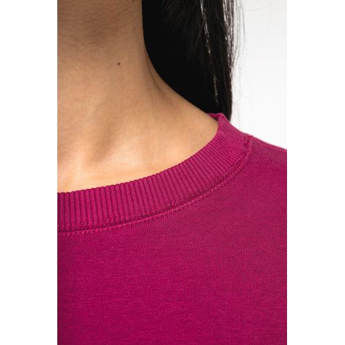 Sweat-shirt écoresponsable à col rond oversize crop femme - 7