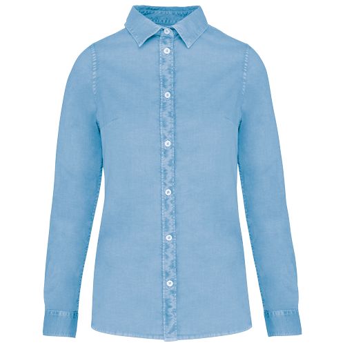 Chemise écoresponsable délavée femme - 7