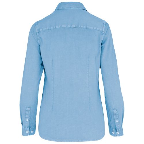 Chemise écoresponsable délavée femme - 9