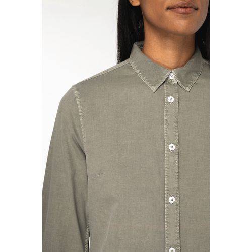 Chemise écoresponsable délavée femme - 8