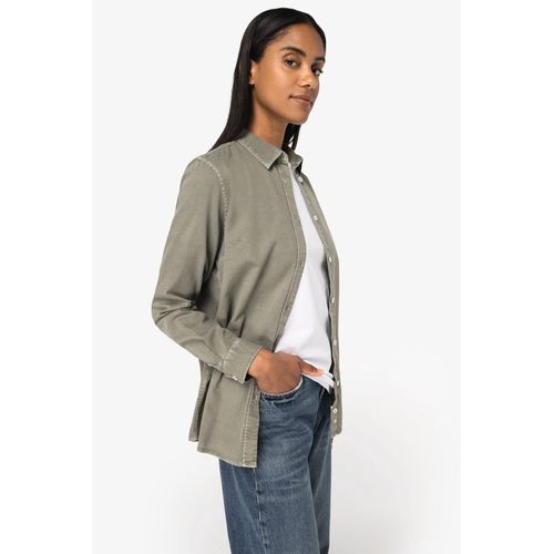 Chemise écoresponsable délavée femme - 5