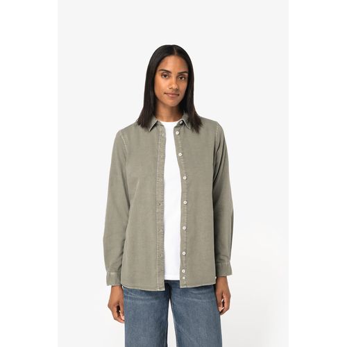 Chemise écoresponsable délavée femme - 4