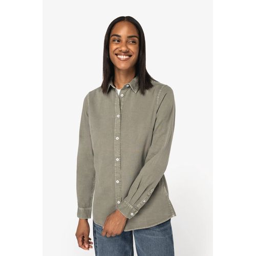 Chemise écoresponsable délavée femme - 3