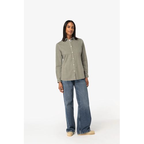 Chemise écoresponsable délavée femme - 2
