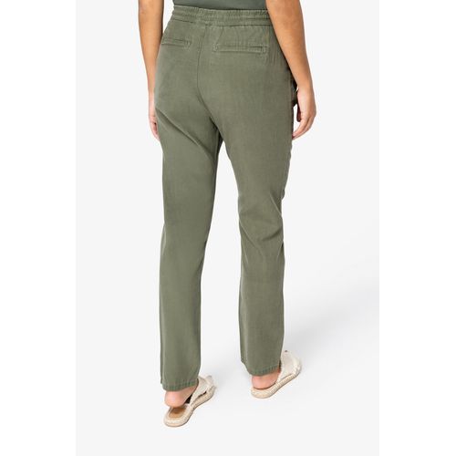 Pantalon écoresponsable délavé en lyocell femme thumbnail 4