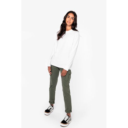 Pantalon cargo écoresponsable délavé femme - 2