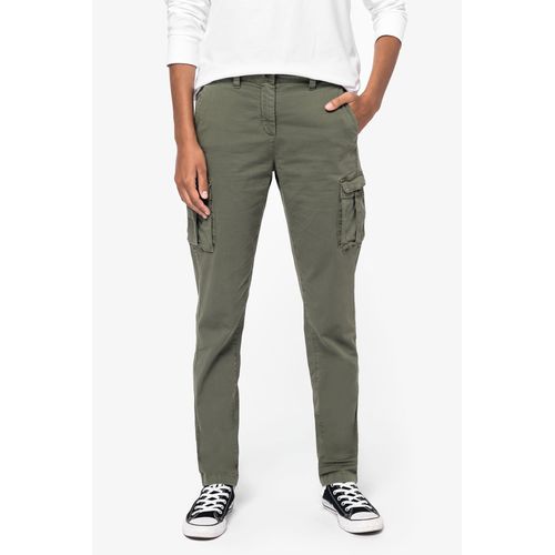 Pantalon cargo écoresponsable délavé femme - 1