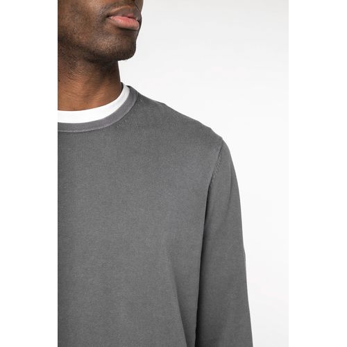 Pull écoresponsable délavé à col rond homme - 5