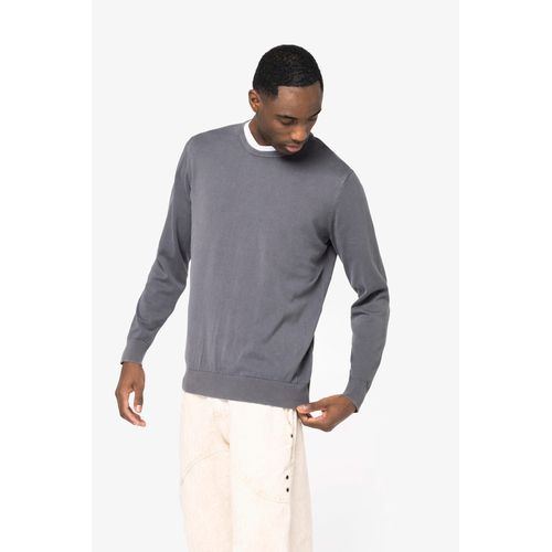 Pull écoresponsable délavé à col rond homme - 3