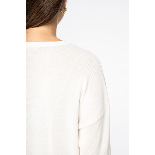 Pull écoresponsable col V en lyocell femme thumbnail 10