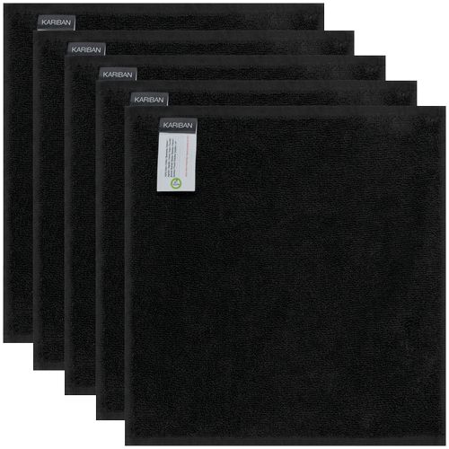 Serviettes d'invité 30 x 30 cm - Lot de 5 serviettes - 6