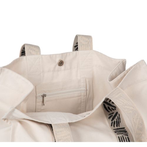 Grand sac shopping recyclé à soufflet - 4