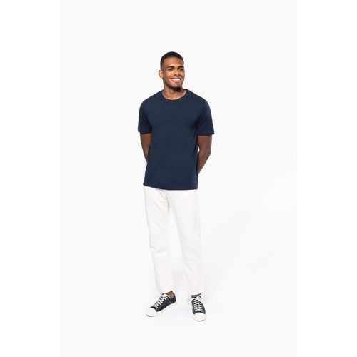 T-shirt slub écoresponsable col rond manches courtes homme - 4