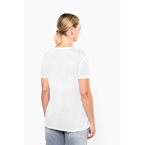 T-shirt Lyocell TENCEL™ col V manches courtes femme - 2