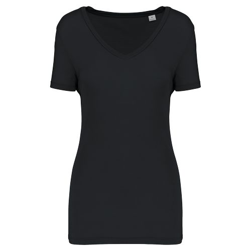T-shirt Lyocell TENCEL™ col V manches courtes femme - 9