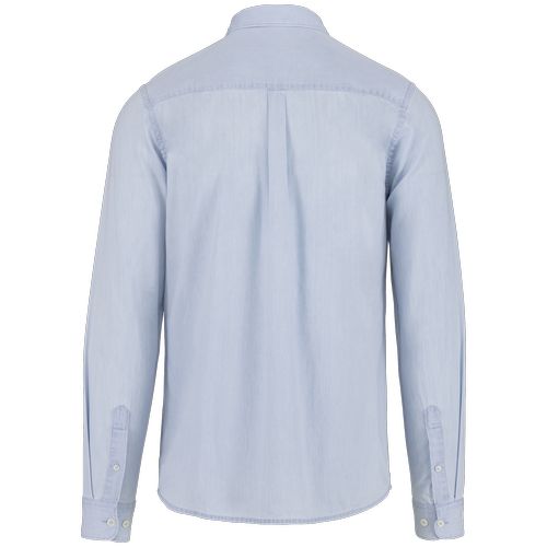 Chemise écoresponsable délavée coton twill homme - 8
