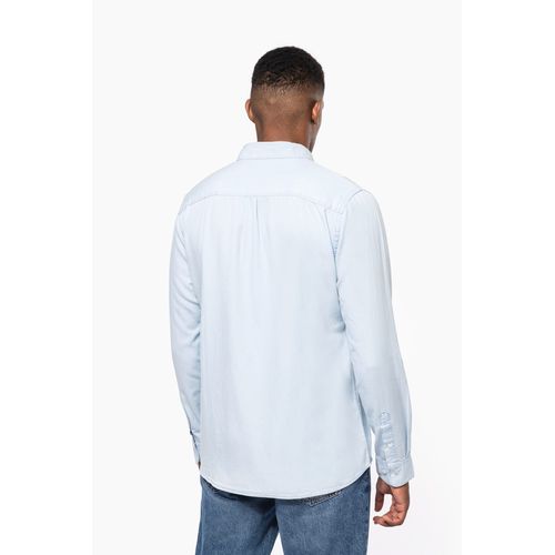 Chemise écoresponsable délavée coton twill homme - 2