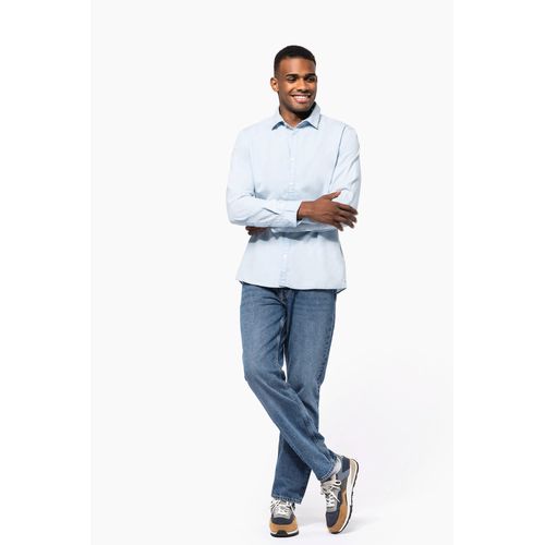 Chemise écoresponsable délavée coton twill homme - 5