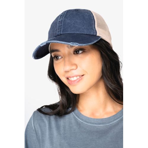 Casquette trucker écoresponsable effet déchiré unisexe - 1
