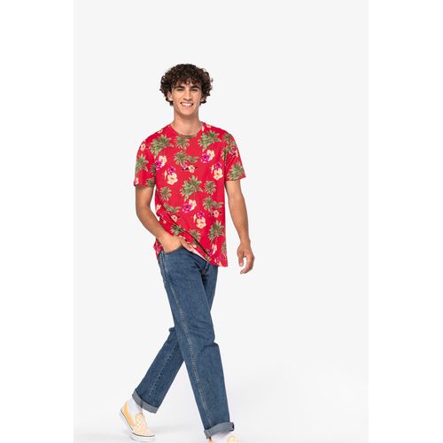 T-shirt écoresponsable imprimé tropical homme - 2