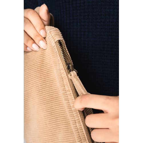 Pochette écoresponsable délavée en velours côtelé - 3