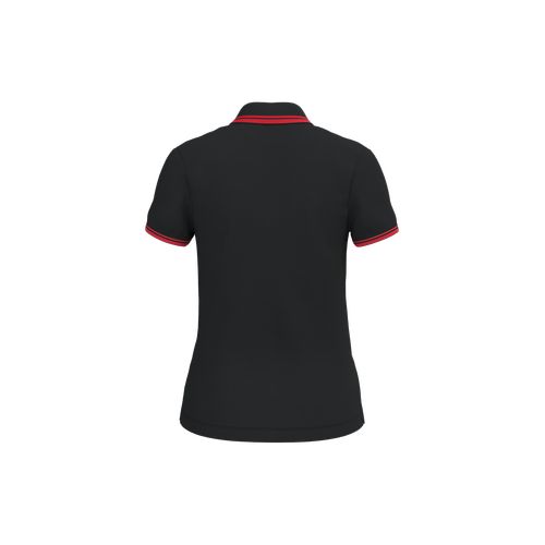 Polo femme manches courtes à liserés contrastés - 27