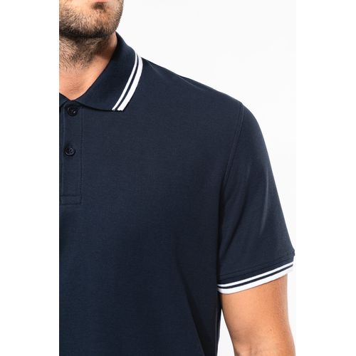 Polo homme manches courtes à liserés contrastés - 7