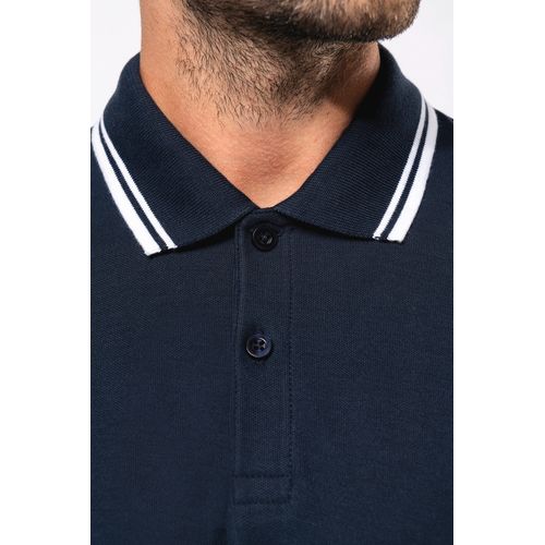 Polo homme manches courtes à liserés contrastés - 6