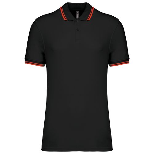 Polo homme manches courtes à liserés contrastés - 14