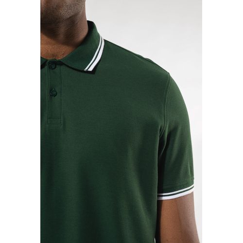 Polo homme manches courtes à liserés contrastés thumbnail 4