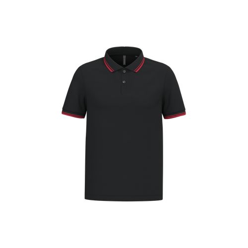 Polo homme manches courtes à liserés contrastés - 25