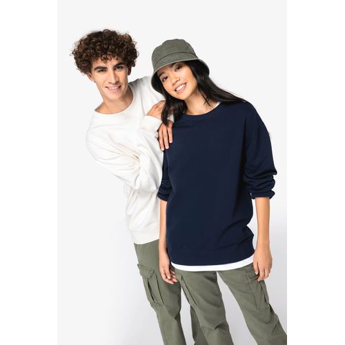 Sweat-shirt écoresponsable à col rond à épaules tombantes French Terry unisexe - 1