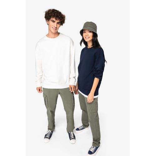 Sweat-shirt écoresponsable à col rond à épaules tombantes French Terry unisexe - 2