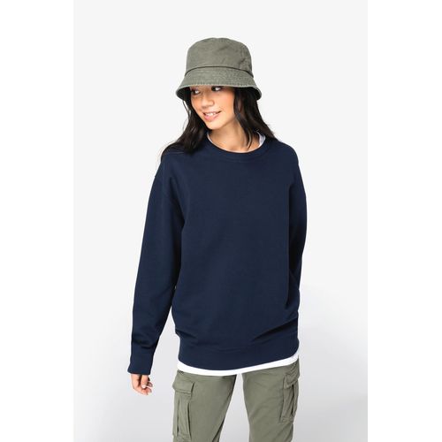 Sweat-shirt écoresponsable à col rond à épaules tombantes French Terry unisexe - 3