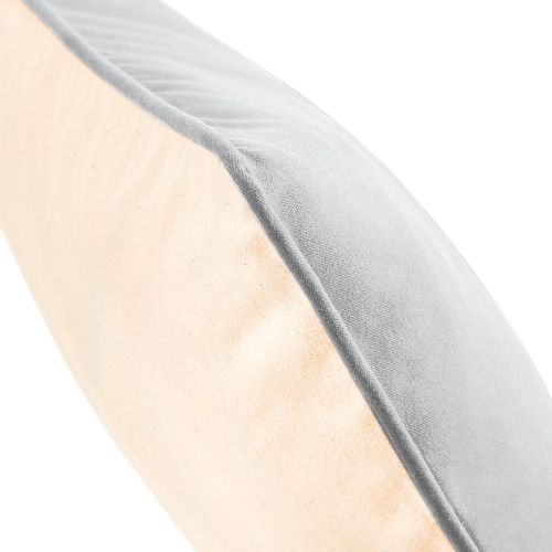 Housse de coussin à bord passepoilé
