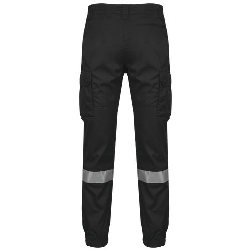 Pantalon cargo unisexe avec bas élastiqué et bande réfléchissante - 14