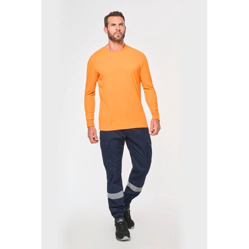 Pantalon cargo unisexe avec bas élastiqué et bande réfléchissante - 3