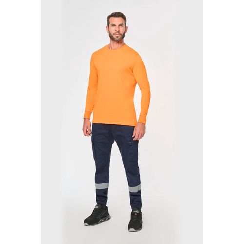 Pantalon cargo unisexe avec bas élastiqué et bande réfléchissante - 4