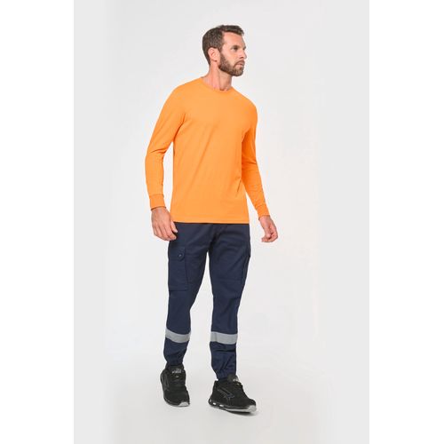 Pantalon cargo unisexe avec bas élastiqué et bande réfléchissante - 5