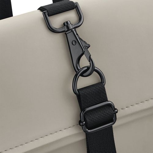 Sac à dos avec rabat roll-top en polyuréthane mat - 5